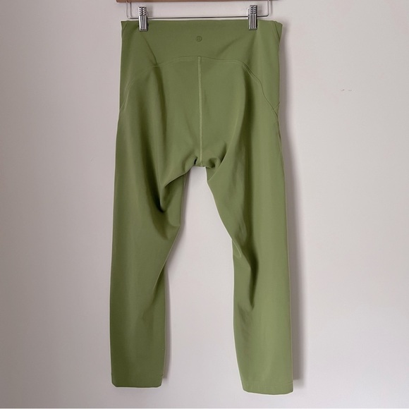 Lululemon Instill High-Rise Crop 23" Olive Green Leggings 10 - W6BQGS - Picture 6 of 9